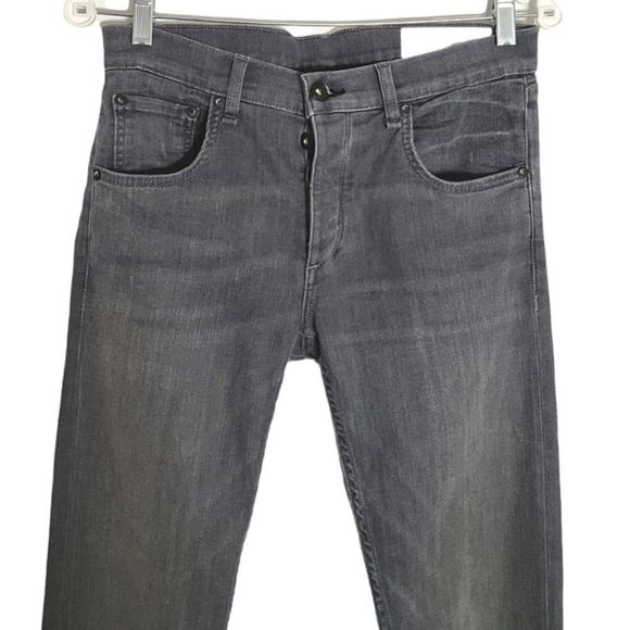 RAG & BONE Mens Jeans Grey Fit 1 Extra Slim Legs Button Fly Denim Size 31 - Picture 4 of 15